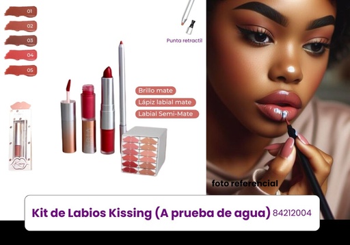 [2198500182178] KIT DE LABIOS KISSING ARIA
