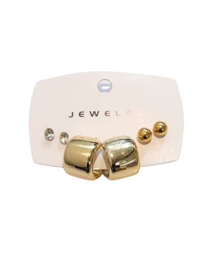 [SER-0579GS] ARGOLLAS Y EAR CUFF SET 