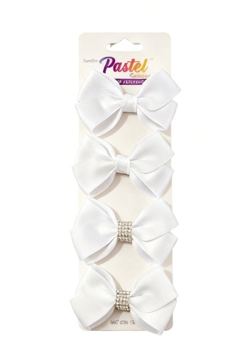 [ELC1432WHT] GANCHO LAZO BLANCO SET DE 4