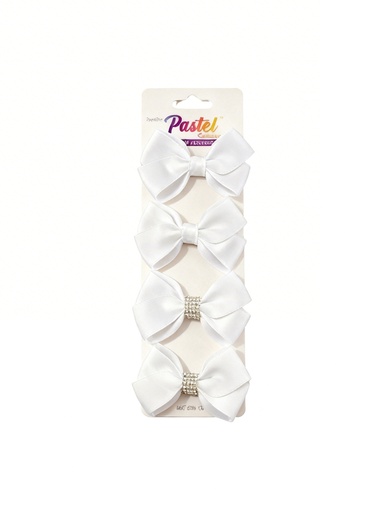 [ELC1432WHT] GANCHO LAZO BLANCO SET DE 4