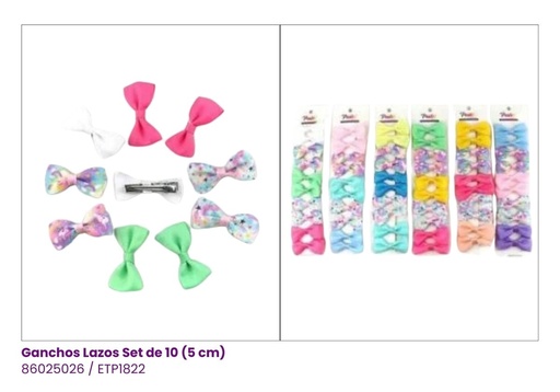 [ETP1822] GANCHOS LAZOS SET DE 10