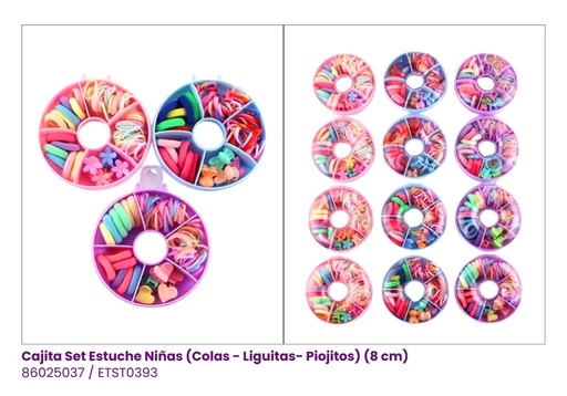 [ETST0393] CAJITA SET ESTUCHE (COLAS-LIGUITAS-PIOJITOS)