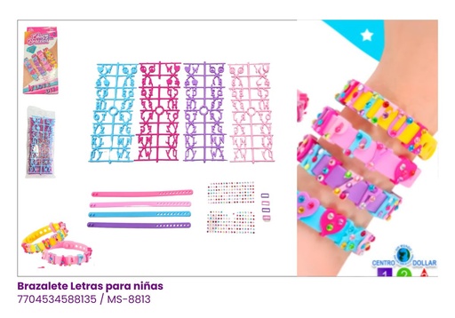 [MS-8813] BRAZALETE LETRAS