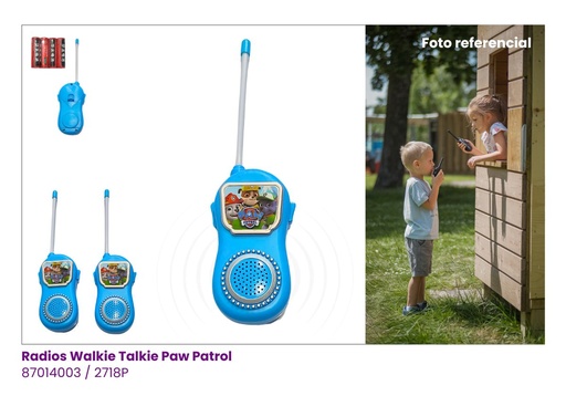 [2718P] RADIO WALKIE TALKIE PAW PATROL