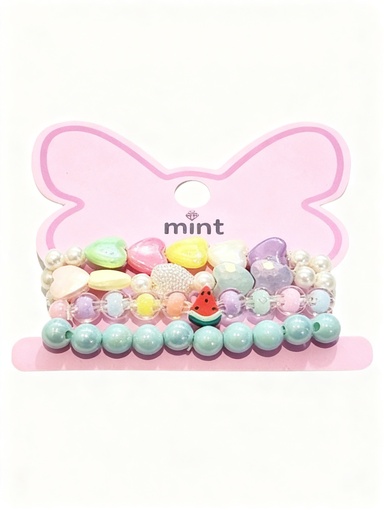 [JAB44086] PULSERAS DE NIÑAS SET DE 4 CORAZON