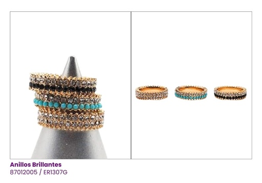 [ER1307G] ANILLOS PIEDRAS
