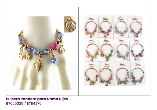 [ETB4270] PULSERAS PEPITAS COLORES 