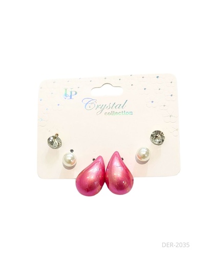 [DER-2035] ZARCILLOS CHUNKY GOTAS SET DE 3