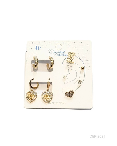 [DER-2051] ARGOLLAS Y EAR CUFF SET 