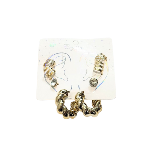 [DER-2063] ARGOLLAS Y EAR CUFF CHUNKY SET 