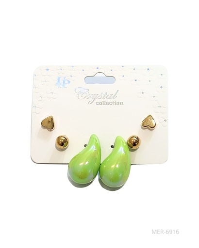 [MER-6916] ZARCILLOS CHUNKY GOTAS SET DE 3