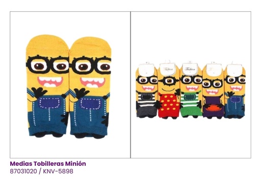 [KNV-5898] MEDIAS TOBILLERAS MINION