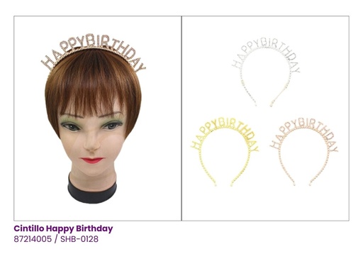 [SHB-0128] CINTILLO HAPPY BIRTHDAY