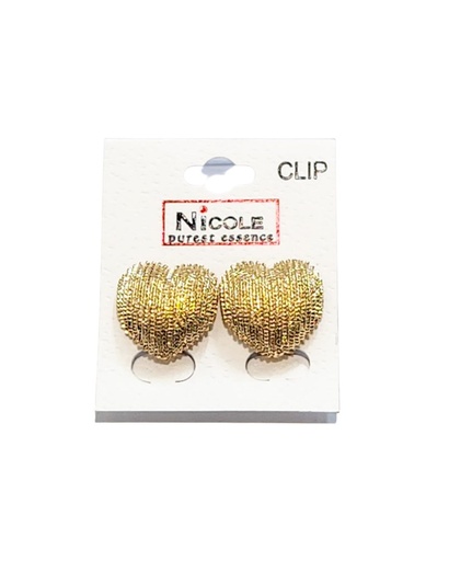 [CR3322C] ZARCILLOS A PRESION CLIP CORAZON (2,2 CM)