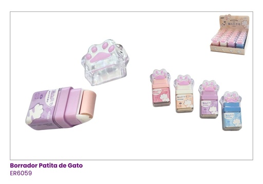 [ER6059] BORRADOR Y RODILLO PATA DE GATO
