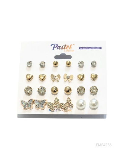 [EME4236] ZARCILLOS TOPITOS MARIPOSA SET DE 12