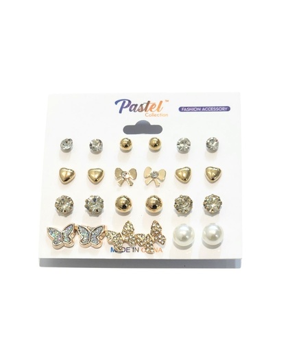 [EME4236] ZARCILLOS TOPITOS MARIPOSA SET DE 12