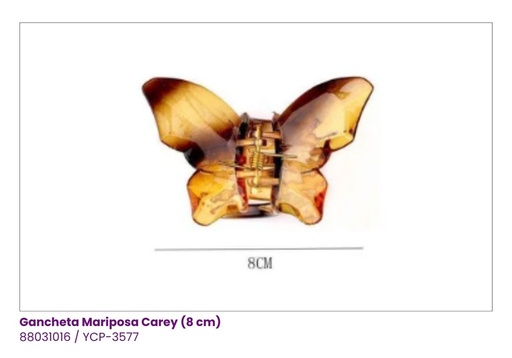 [YCP-3577] GANCHETAS MARIPOSAS CAREY