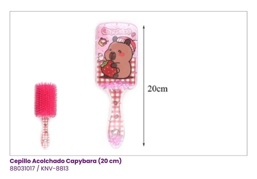 [KNV-8813] CEPILLOS ACOLCHADOS CAPYBARA (20 CM)