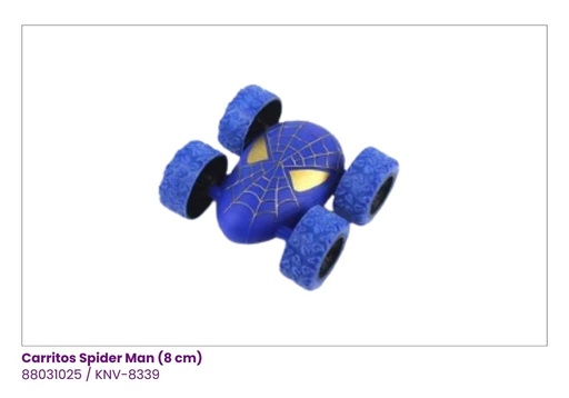 [KNV-8339] CARRITOS SPIDERMAN CON TRACCION 4X4