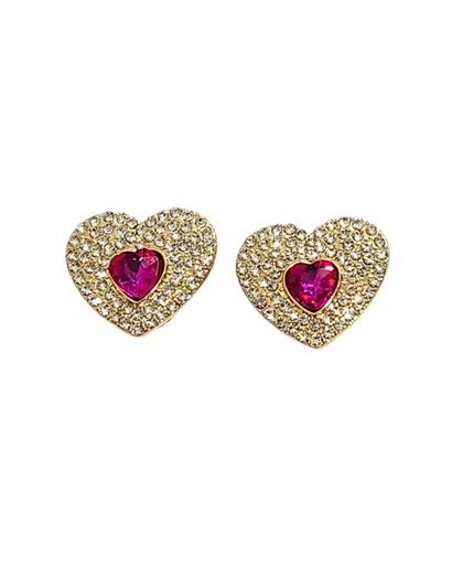 [AER1053B] ZARCILLOS A PRESION CLIP CORAZON 