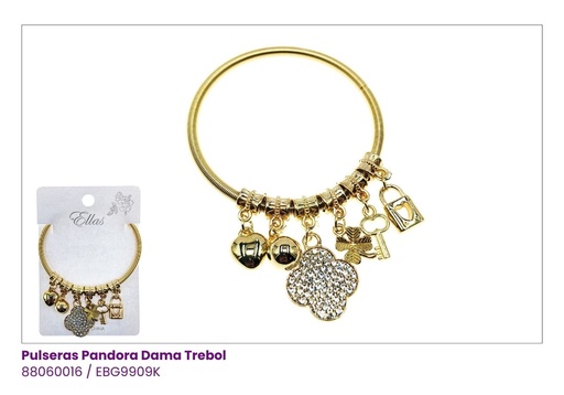 [EBG9909K] PULSERAS PANDORA TREBOL