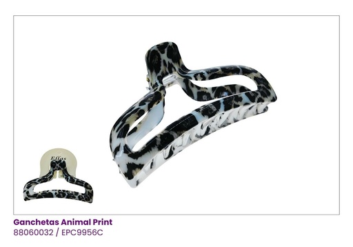 [EPC9956C] GANCHETAS ANIMAL PRINT