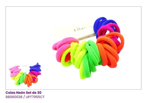 [UPT7955CT] COLAS LYCRA NEON SET DE 30