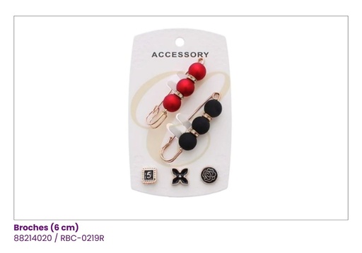 [RBC-0219R] PRENDEDORES BROCHES