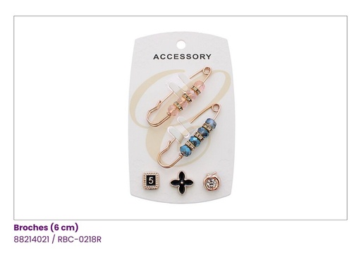 [RBC-0218R] PRENDEDORES BROCHES COLORES PASTELES