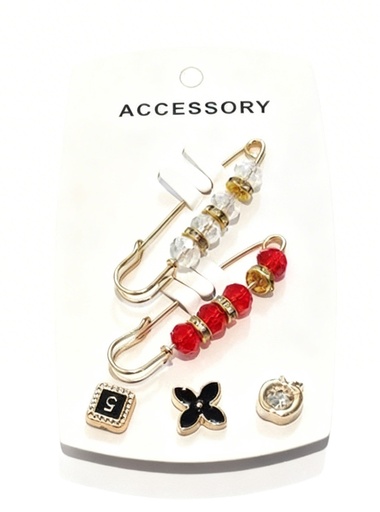 [RBC-0218R] PRENDEDORES BROCHES COLORES PASTELES