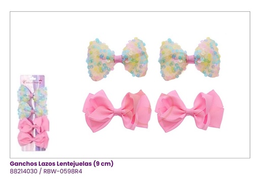 [RBW-0598R4] GANCHOS LAZOS LETEJUELAS SET DE 4