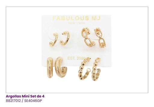 [SE4046GP] ARGOLLAS SET DE 4