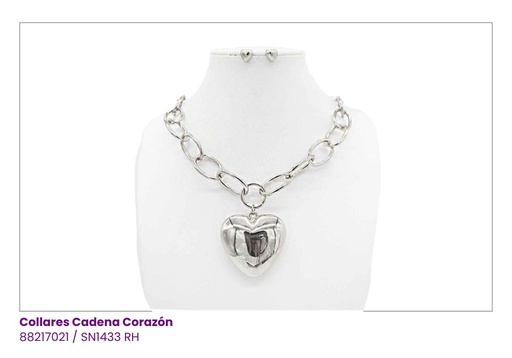 [SN1433 RH] COLLARES CADENA CORAZON