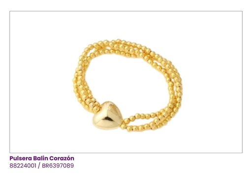 [BR6397089] PULSERAS BALINES CORAZON