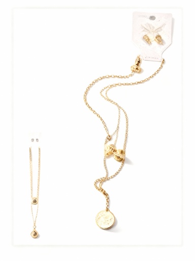 [NK6489103] COLLARES CADENA DOBLE CEREZA