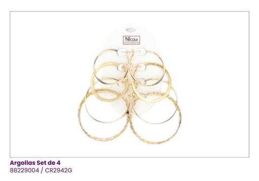 [CR2942G] ARGOLLAS SET DE 4