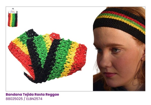 [ELBN2574] BANDANAS DAMAS TEJIDA REGGAE