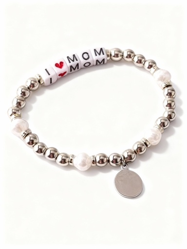 [BL18175] PULSERAS PEPITAS I LOVE MADRE