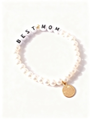 [BL18179] PULSERAS PEPITAS PERLAS BLANCA MADRE