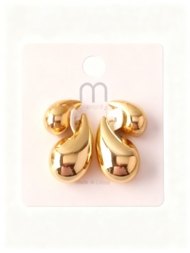 [ER38344GS] ZARCILLOS GOTAS DOBLE