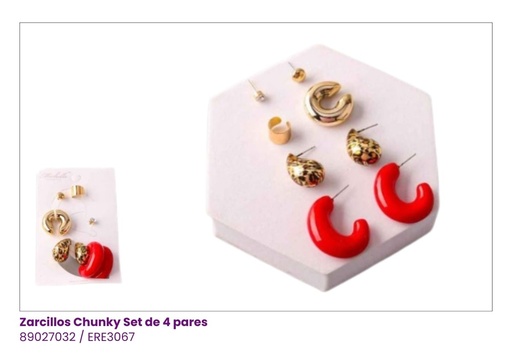 [ERE3067] ZARCILLOS GOTAS SET 