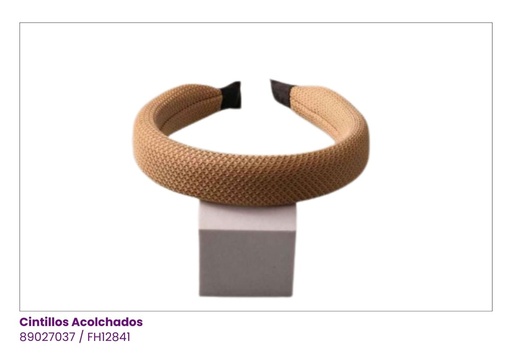 [FH12841] CINTILLOS ACOLCHADOS TONOS CAFÉ
