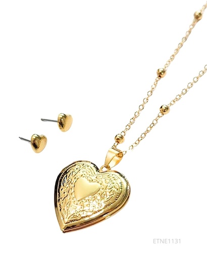 [ETNE1131] COLLARES RELICARIOS CORAZON  