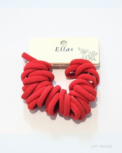 [UPT-7955RD] COLAS LYCRA ROJAS SET DE 30 (3.5 CM)