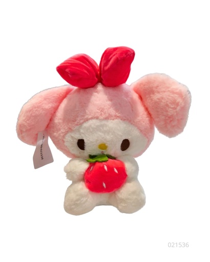 [021536] PELUCHES SANRIO FRESA (KUROMI-MY MELODY) (20 CM)