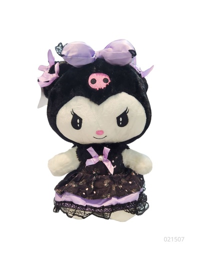 [021507] PELUCHES SANRIO PEQUEÑO (KUROMI-MY MELODY) (25 CM)