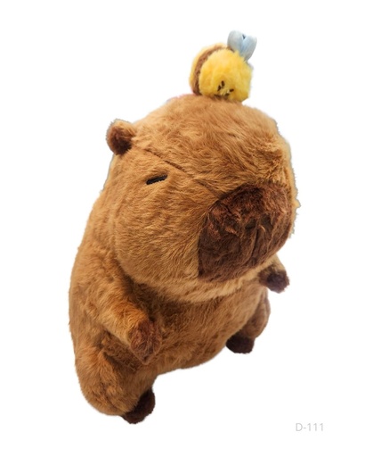 [D-111] PELUCHES CAPYBARA CON ABEJA PEQUEÑO (25 CM)