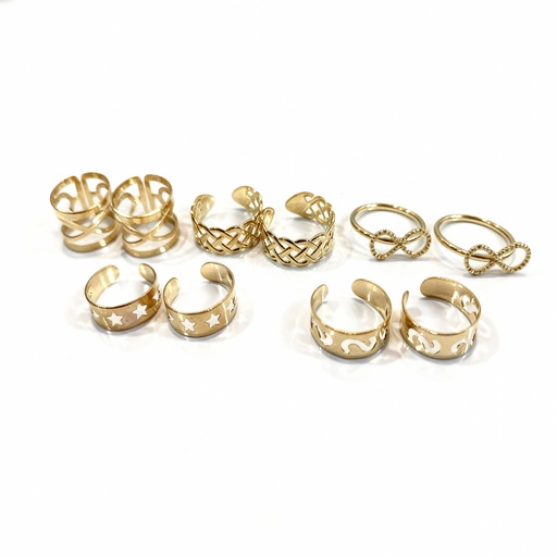 [CT3029] SET DE ANILLOS X10 