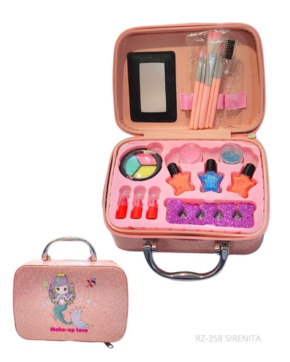 [RZ-358 SIRENITA] MAQUILLAJE SIRENA MALETA SET PARA NIÑAS (copia)